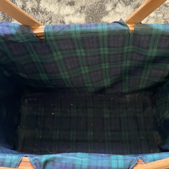Large plaid basket - Picture 3 of 8
